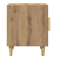 Produktbild för Nattduksbord 2 pcs Artisan Ek 40 x 40 x 50 cm Konstruerat trä
