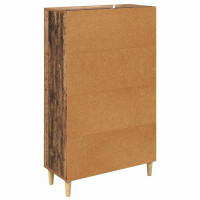 Produktbild för Skåp med låda Gammalt trä 70 x 31 x 115 cm Konstruerat trä