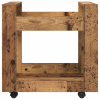 Produktbild för Bordsvagn Gammalt trä 60 x 45 x 60 cm Konstruerat trä