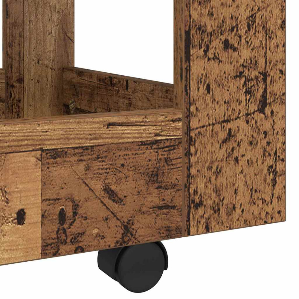 Produktbild för Bordsvagn Gammalt trä 60 x 45 x 60 cm Konstruerat trä