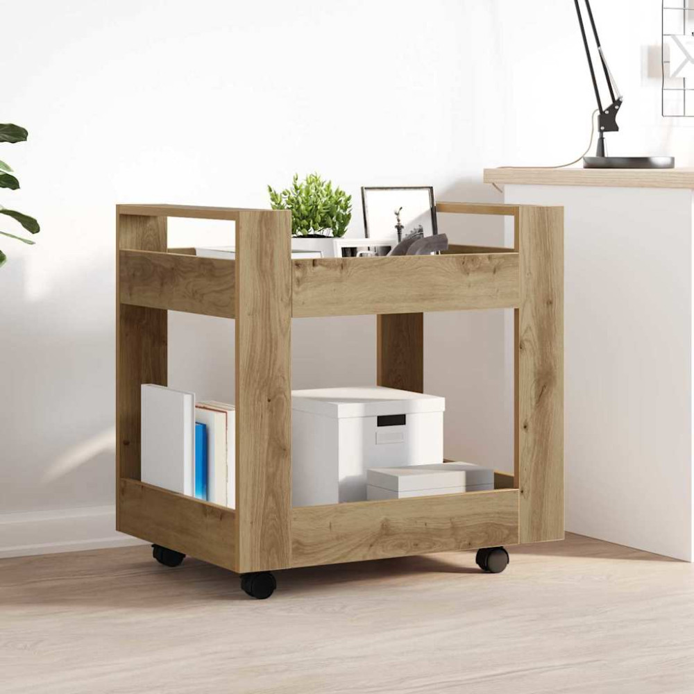 Produktbild för Bordsvagn Artisan Ek 60 x 45 x 60 cm Konstruerat trä