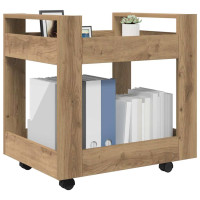 Produktbild för Bordsvagn Artisan Ek 60 x 45 x 60 cm Konstruerat trä