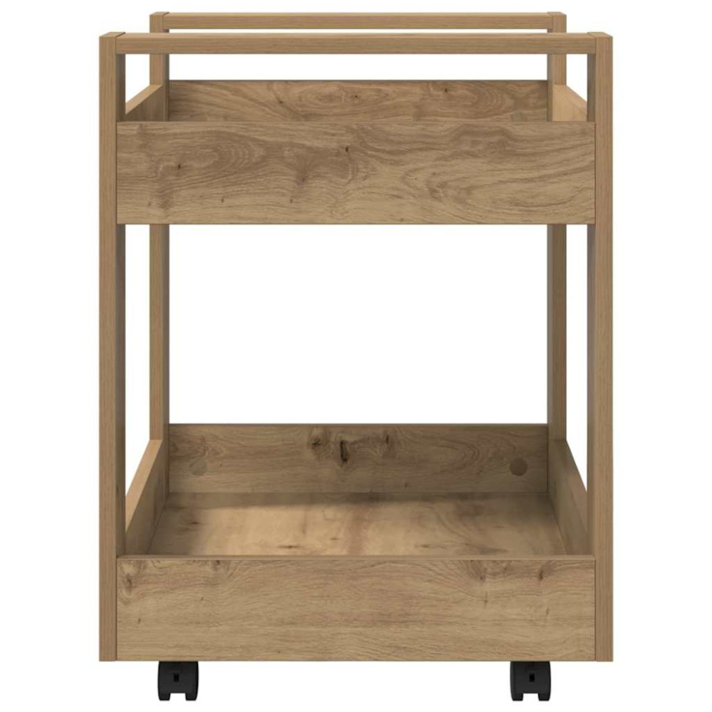 Produktbild för Bordsvagn Artisan Ek 60 x 45 x 60 cm Konstruerat trä