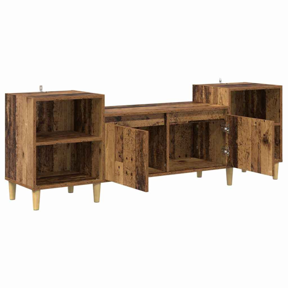 Produktbild för TV-skåp Gammalt trä 160 x 35 x 55 cm Konstruerat trä