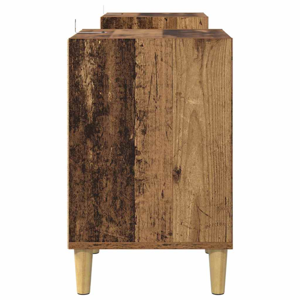 Produktbild för TV-skåp Gammalt trä 160 x 35 x 55 cm Konstruerat trä