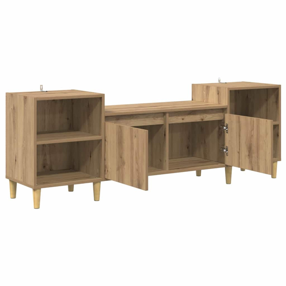 Produktbild för TV-skåp 160 x 35 x 55 cm Artisan Ek Konstruerat trä