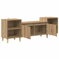 Produktbild för TV-skåp 160 x 35 x 55 cm Artisan Ek Konstruerat trä