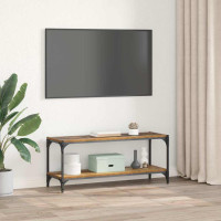 Produktbild för TV-skåp Gammalt trä 100x33x41cm Konstruerat trä och järn