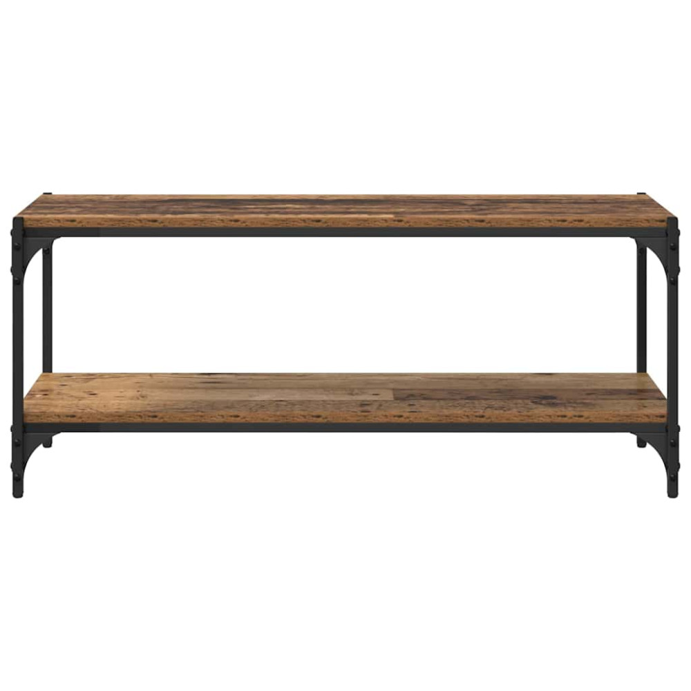 Produktbild för TV-skåp Gammalt trä 100x33x41cm Konstruerat trä och järn