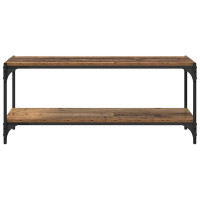 Produktbild för TV-skåp Gammalt trä 100x33x41cm Konstruerat trä och järn