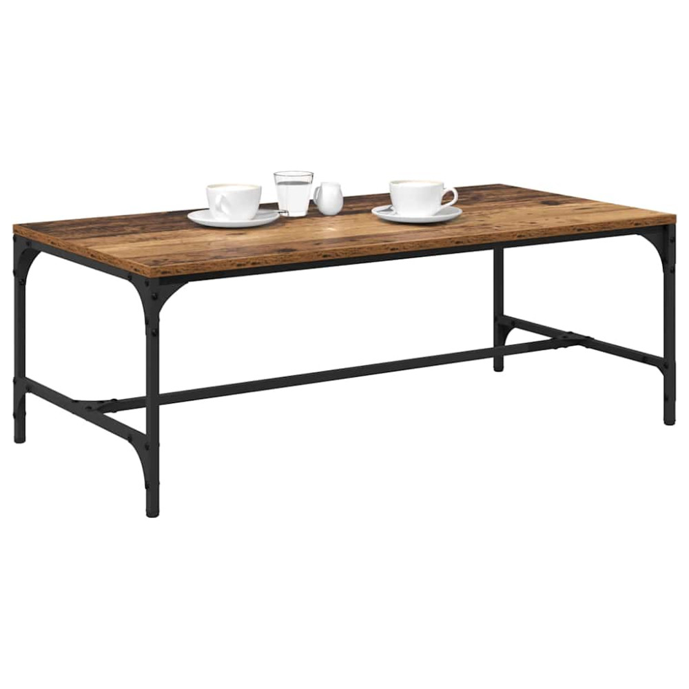 Produktbild för Kaffeebord Gammalt trä 100 x 50 x 35 cm Konstruerat trä