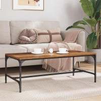 Produktbild för Kaffeebord Gammalt trä 100 x 50 x 35 cm Konstruerat trä