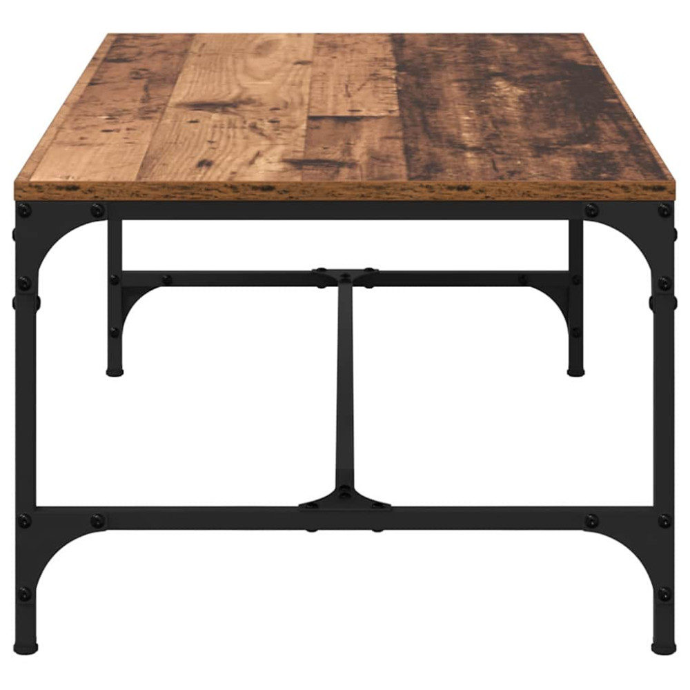 Produktbild för Kaffeebord Gammalt trä 100 x 50 x 35 cm Konstruerat trä