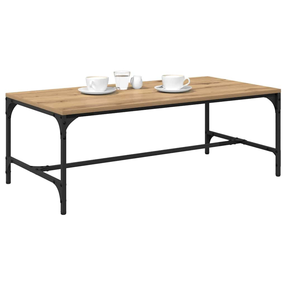 Produktbild för Kaffeebord Artisan Ek 100 x 50 x 35 cm Konstruerat trä