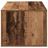 Produktbild för Kaffeebord med låda Gammalt trä 80 x 50 x 40 cm Konstruerat trä