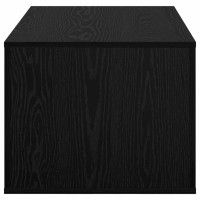 Produktbild för Kaffeebord med låda Svart Ek 80 x 50 x 40 cm Konstruerat trä