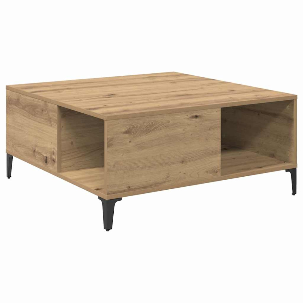 Produktbild för Kaffeebord Artisan Ek 80 x 80 x 36,5 cm Konstruerat trä