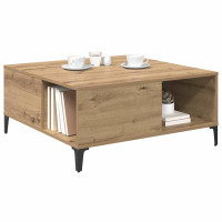 Produktbild för Kaffeebord Artisan Ek 80 x 80 x 36,5 cm Konstruerat trä