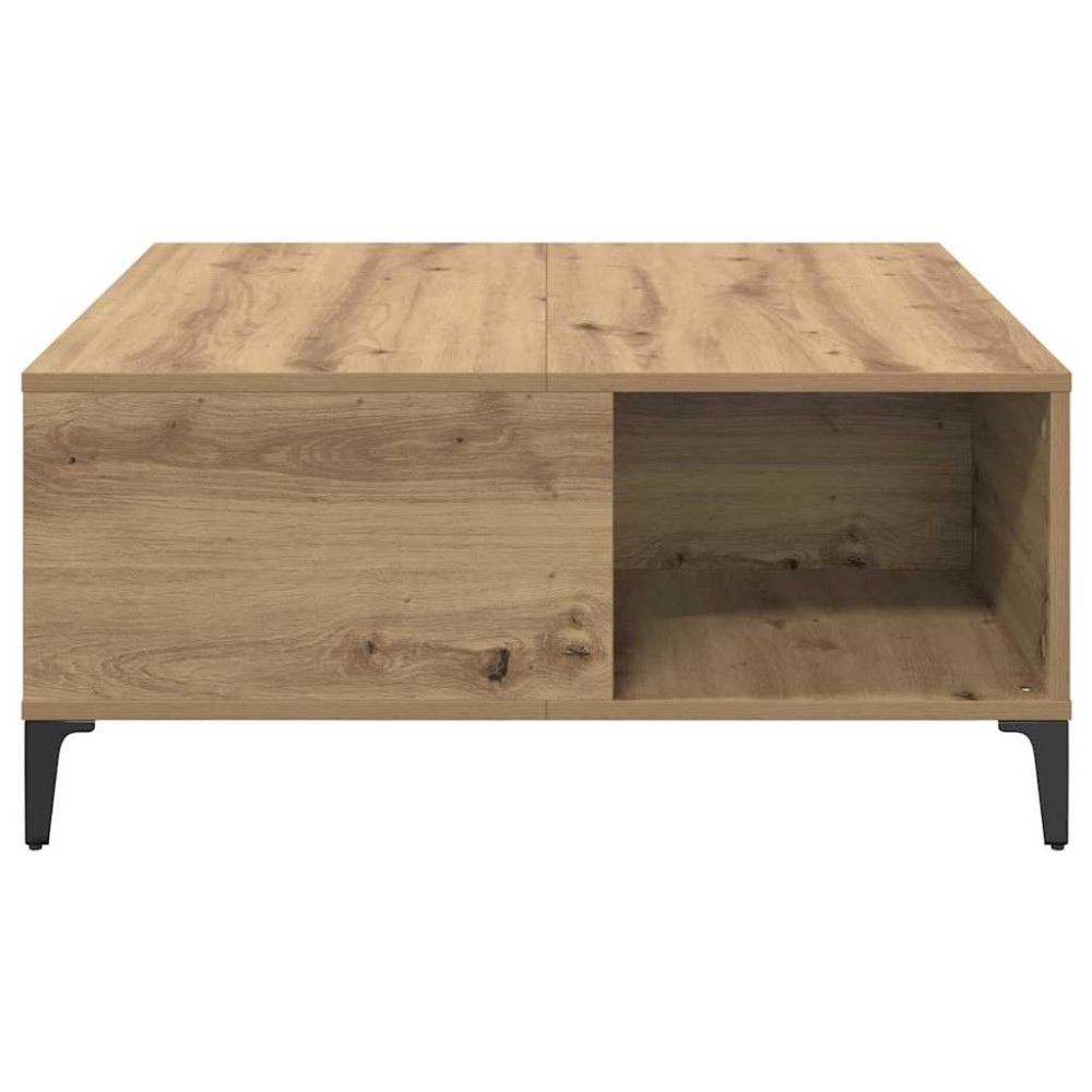 Produktbild för Kaffeebord Artisan Ek 80 x 80 x 36,5 cm Konstruerat trä