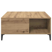 Produktbild för Kaffeebord Artisan Ek 80 x 80 x 36,5 cm Konstruerat trä