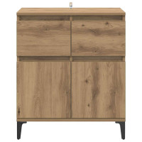 Produktbild för Sideboard Artisan Ek 60 x 35 x 70 cm Konstruerat trä och järn