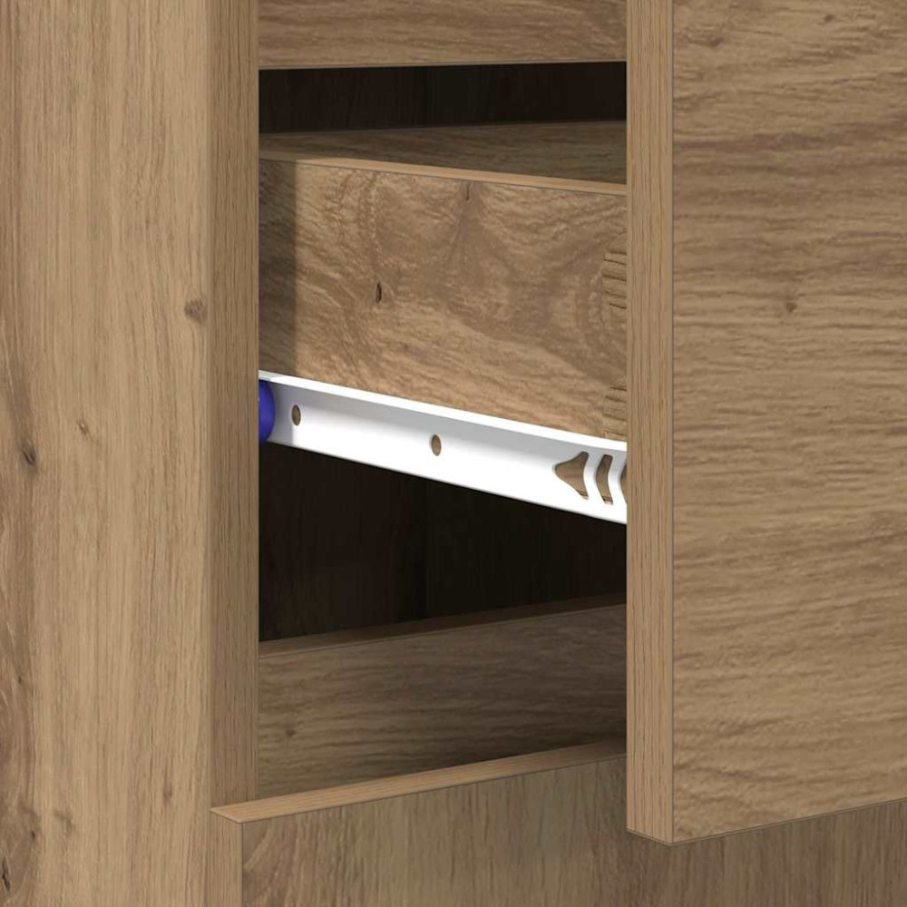 Produktbild för Sideboard Artisan Ek 60 x 35 x 70 cm Konstruerat trä och järn