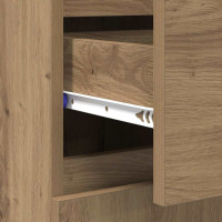 Produktbild för Sideboard Artisan Ek 60 x 35 x 70 cm Konstruerat trä och järn