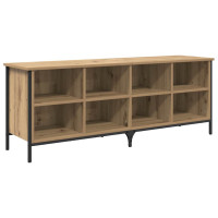 Produktbild för Skoskåp Artisan Ek 131 x 35 x 50 cm Konstruerat trä och järn