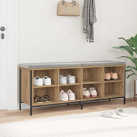 Produktbild för Skoskåp Artisan Ek 131 x 35 x 50 cm Konstruerat trä och järn