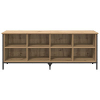 Produktbild för Skoskåp Artisan Ek 131 x 35 x 50 cm Konstruerat trä och järn