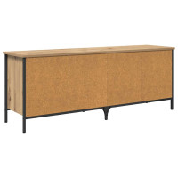 Produktbild för Skoskåp Artisan Ek 131 x 35 x 50 cm Konstruerat trä och järn