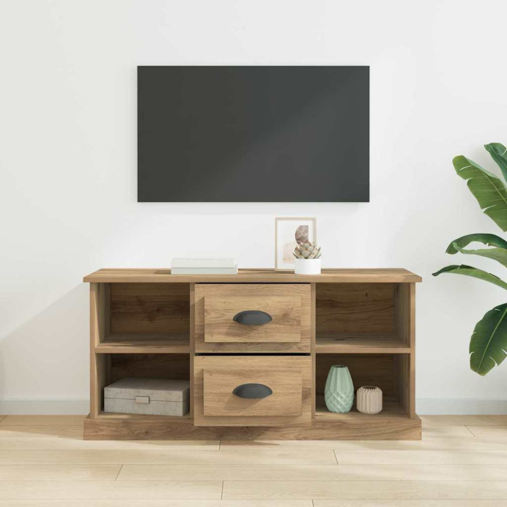 Produktbild för TV-skåp 99,5 x 35,5 x 48 cm Artisan Ek Konstruerat trä