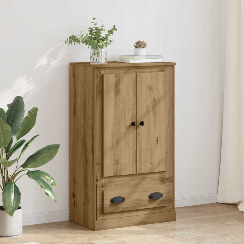 Produktbild för Skåp med låda Artisan Ek 60 x 35,5 x 103,5 cm Konstruerat trä