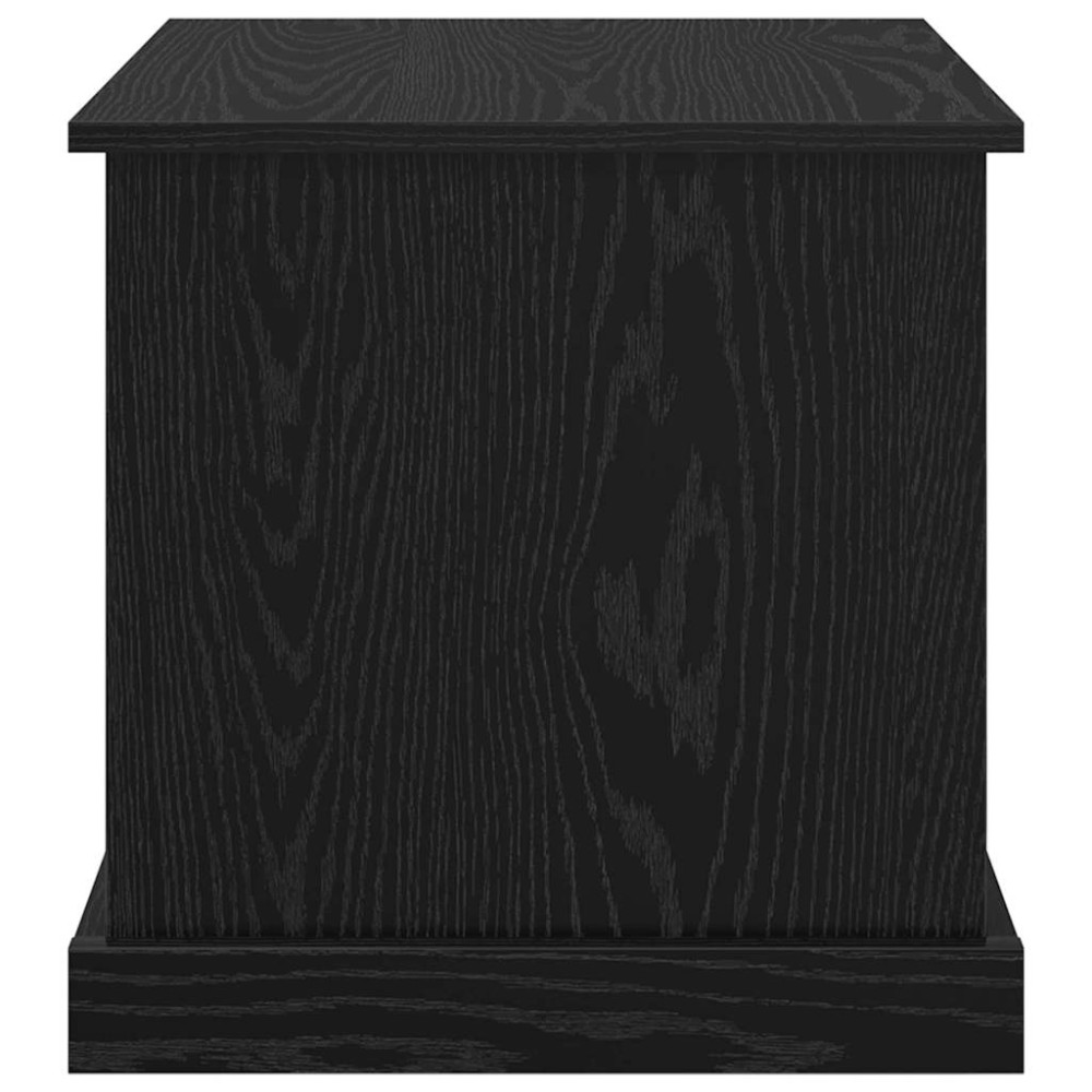 Produktbild för Kaffeebord 3 pcs Svart Ek Konstruerat trä