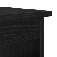 Produktbild för Kaffeebord 3 pcs Svart Ek Konstruerat trä