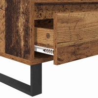 Produktbild för TV-skåp med låda Gammalt trä 100 x 34,5 x 44,5 cm