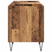 Produktbild för Skivskåp Gammalt trä 121 x 38 x 48 cm Konstruerat trä och järn