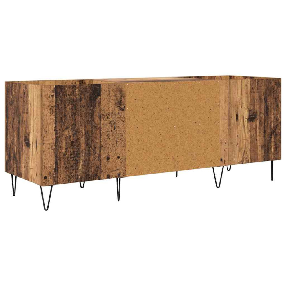 Produktbild för Skivskåp Gammalt trä 121 x 38 x 48 cm Konstruerat trä och järn