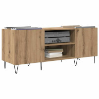 Produktbild för Skivskåp Artisan Ek 121 x 38 x 48 cm Konstruerat trä och järn