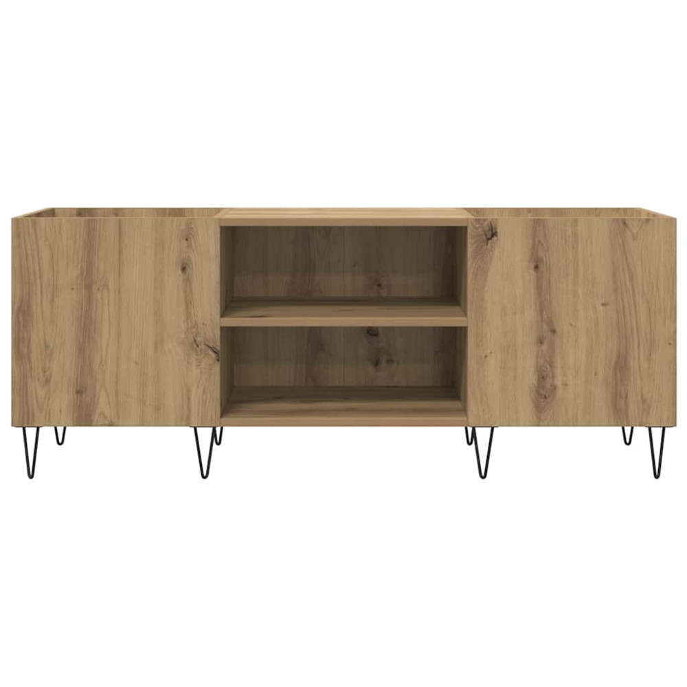 Produktbild för Skivskåp Artisan Ek 121 x 38 x 48 cm Konstruerat trä och järn