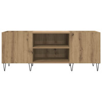 Produktbild för Skivskåp Artisan Ek 121 x 38 x 48 cm Konstruerat trä och järn
