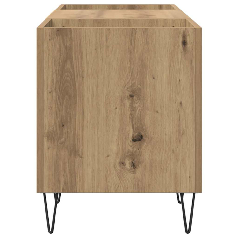 Produktbild för Skivskåp Artisan Ek 121 x 38 x 48 cm Konstruerat trä och järn