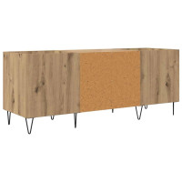 Produktbild för Skivskåp Artisan Ek 121 x 38 x 48 cm Konstruerat trä och järn