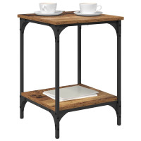 Produktbild för Kaffeebord Gammalt trä 40 x 40 x 55 cm Konstruerat trä