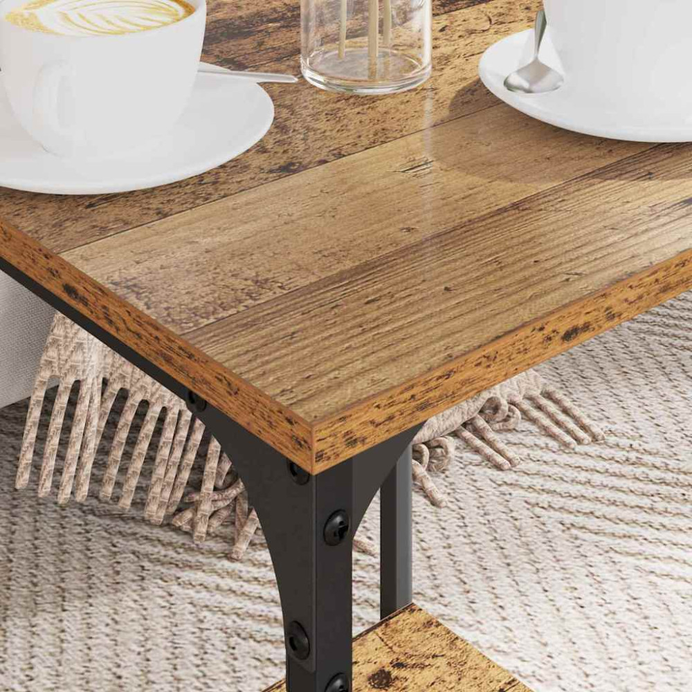 Produktbild för Kaffeebord Gammalt trä 40 x 40 x 55 cm Konstruerat trä