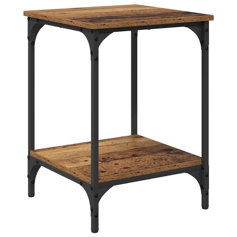 Produktbild för Kaffeebord Gammalt trä 40 x 40 x 55 cm Konstruerat trä