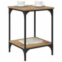 Produktbild för Kaffeebord Artisan Ek 40 x 40 x 55 cm Konstruerat trä