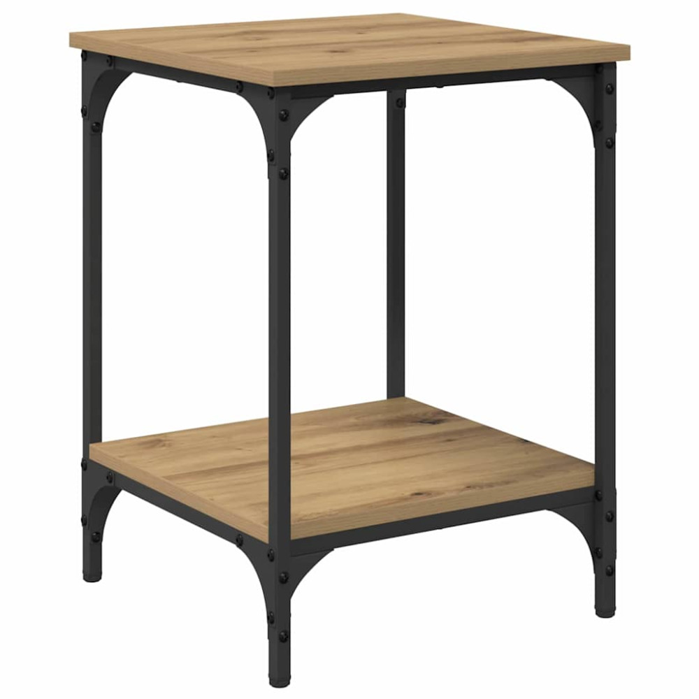 Produktbild för Kaffeebord Artisan Ek 40 x 40 x 55 cm Konstruerat trä