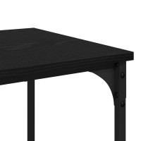 Produktbild för Kaffeebord Svart Ek 40 x 40 x 55 cm Konstruerat trä