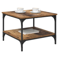 Produktbild för Kaffeebord Gammalt trä 55 x 55 x 40 cm Konstruerat trä